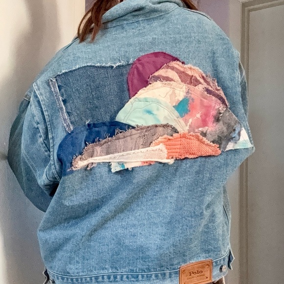 Vintage Ralph Lauren Denim jacket/Cord collar - Picture 7 of 7